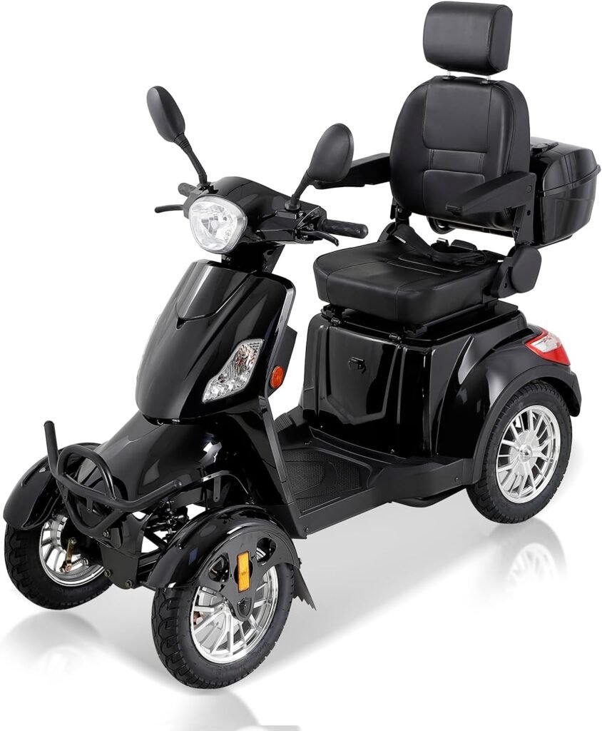 Mobility Scooters for Seniors  Adults 500lbs Capacity - All Terrain Electric Powered Wheelchair Device - Heavy Duty Mobility Scooter for Travel, Elderly w/Remote Key (SwiftScoot)