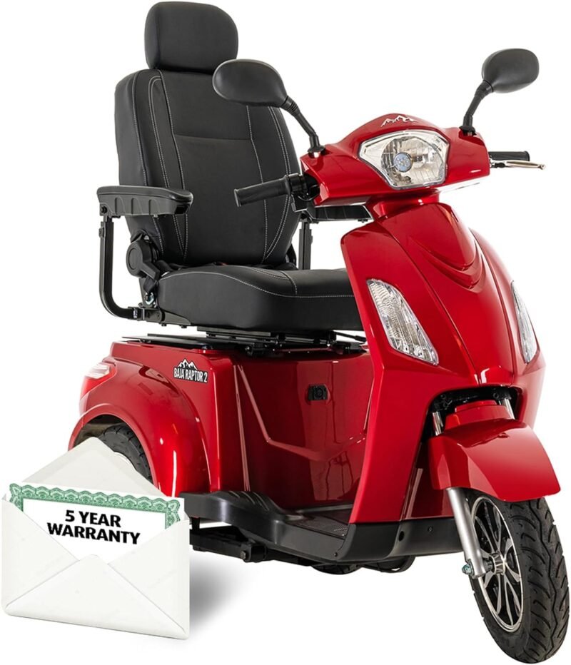 pride-baja-raptor-2-3-wheel-super-fast-outdoor-scooter-400-lbs-weight-capacity-with-5-year-extended-warr-candy-apple-red